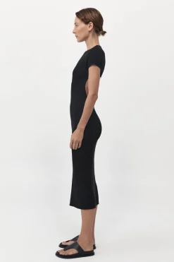Dresses*St. Agni Cut Out Knit Dress - Black