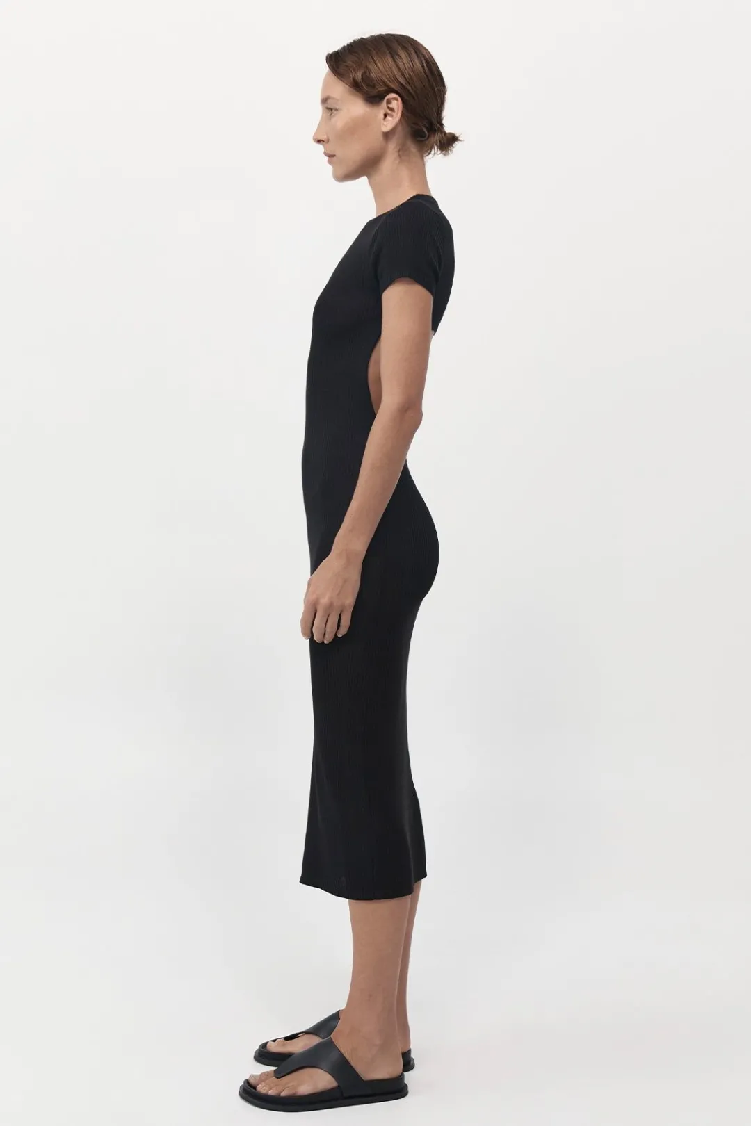 Dresses*St. Agni Cut Out Knit Dress - Black