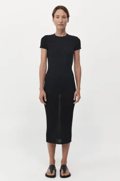 Knitwear*St. Agni Cut Out Knit Dress - Black