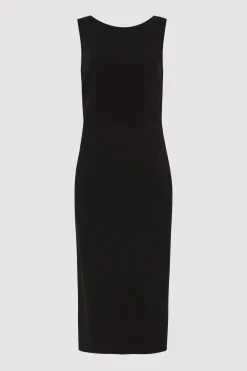 Tailoring*St. Agni Cut Out Midi Dress - Black