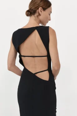 Dresses*St. Agni Cut Out Midi Dress - Black