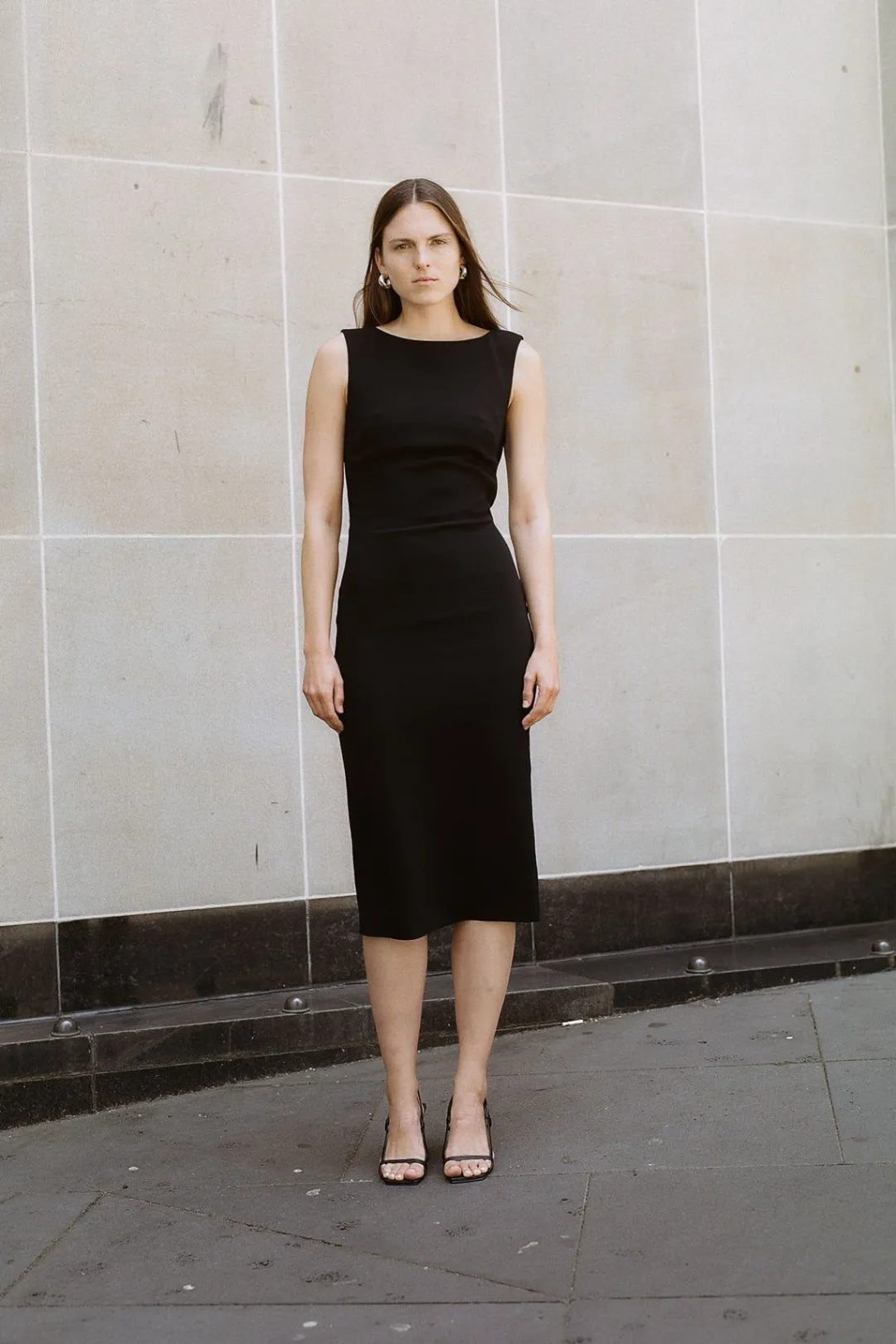 Dresses*St. Agni Cut Out Midi Dress - Black