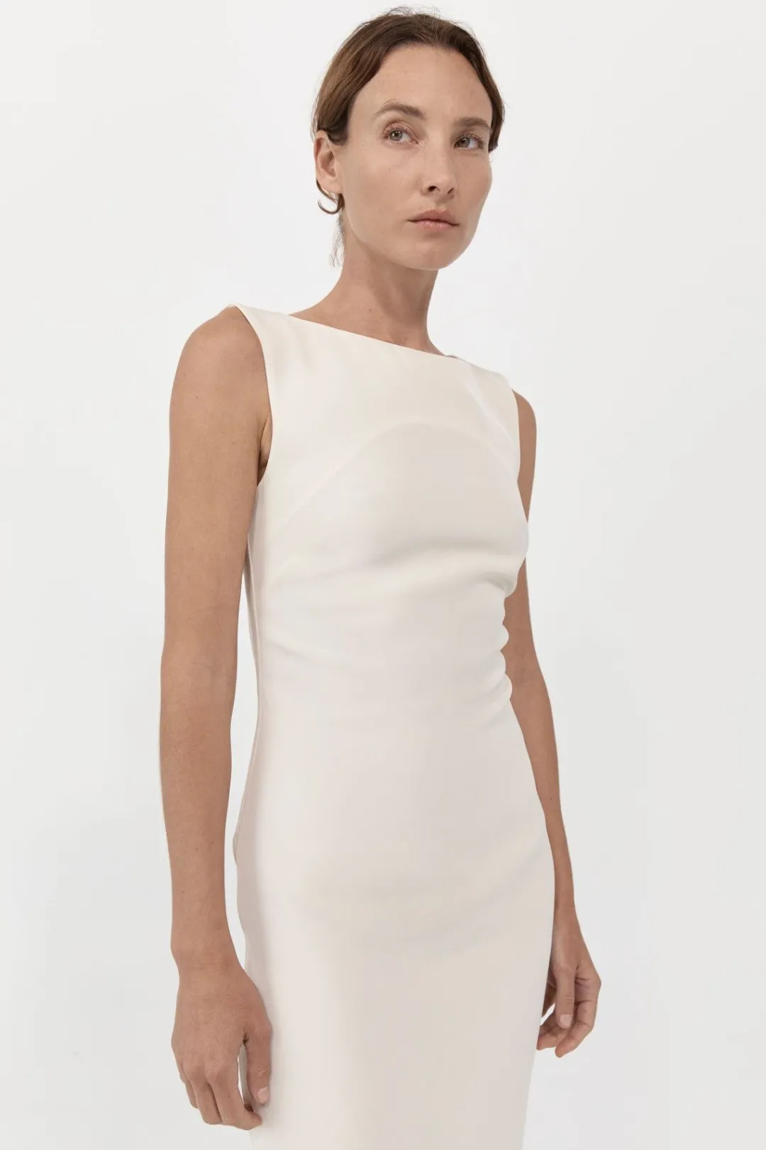 Dresses*St. Agni Cut Out Midi Dress - Cool White