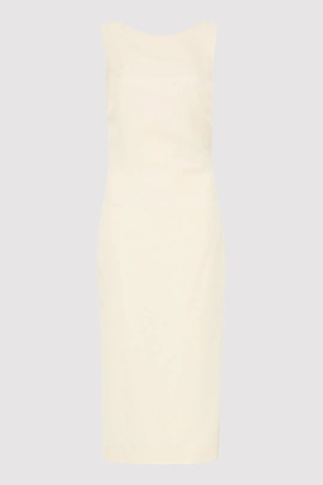 Tailoring*St. Agni Cut Out Midi Dress - Cool White