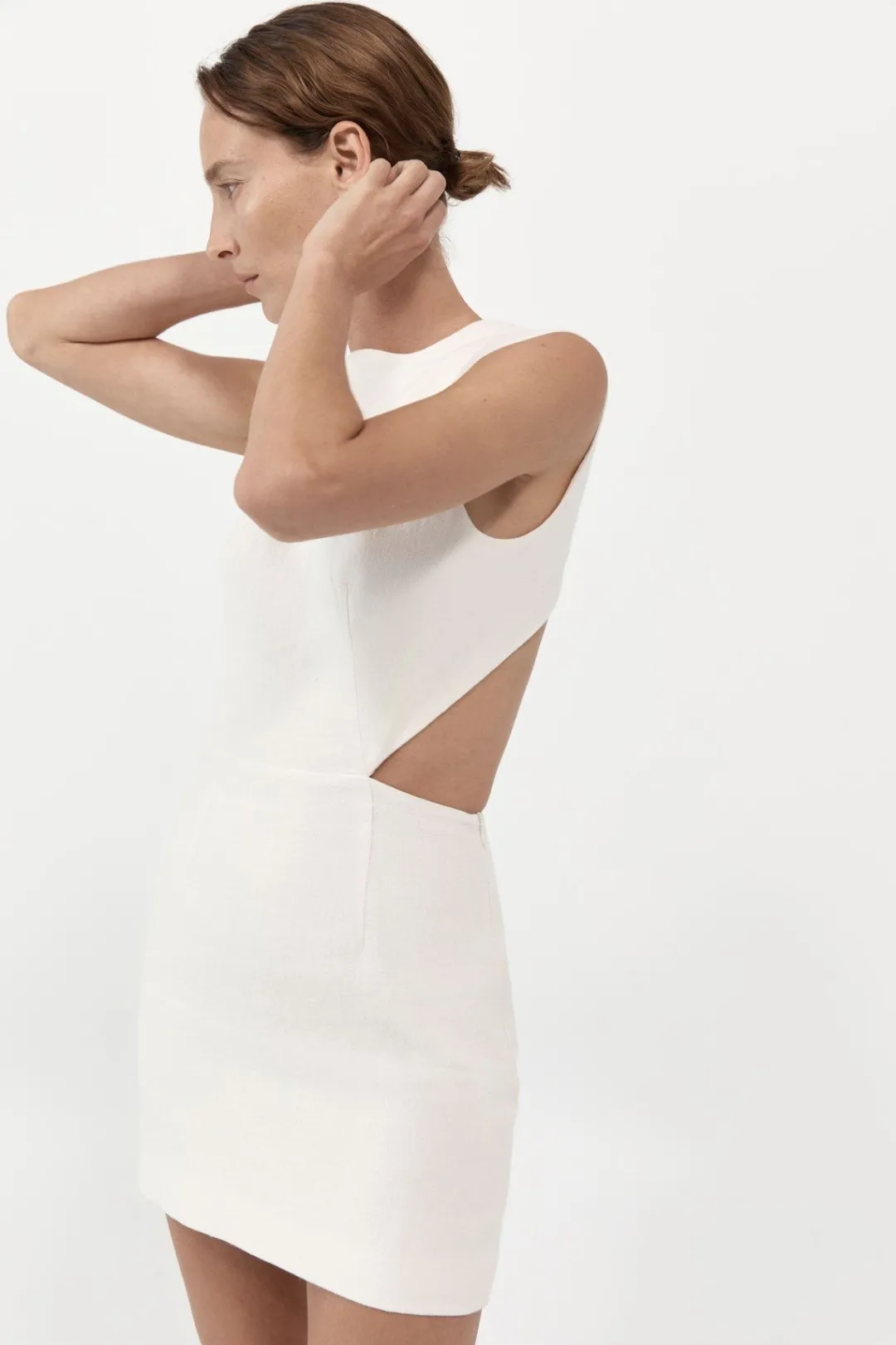 Dresses*St. Agni Deconstructed Mini Dress - Ivory