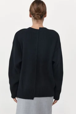 Knitwear*St. Agni Deconstructed Pullover - Black