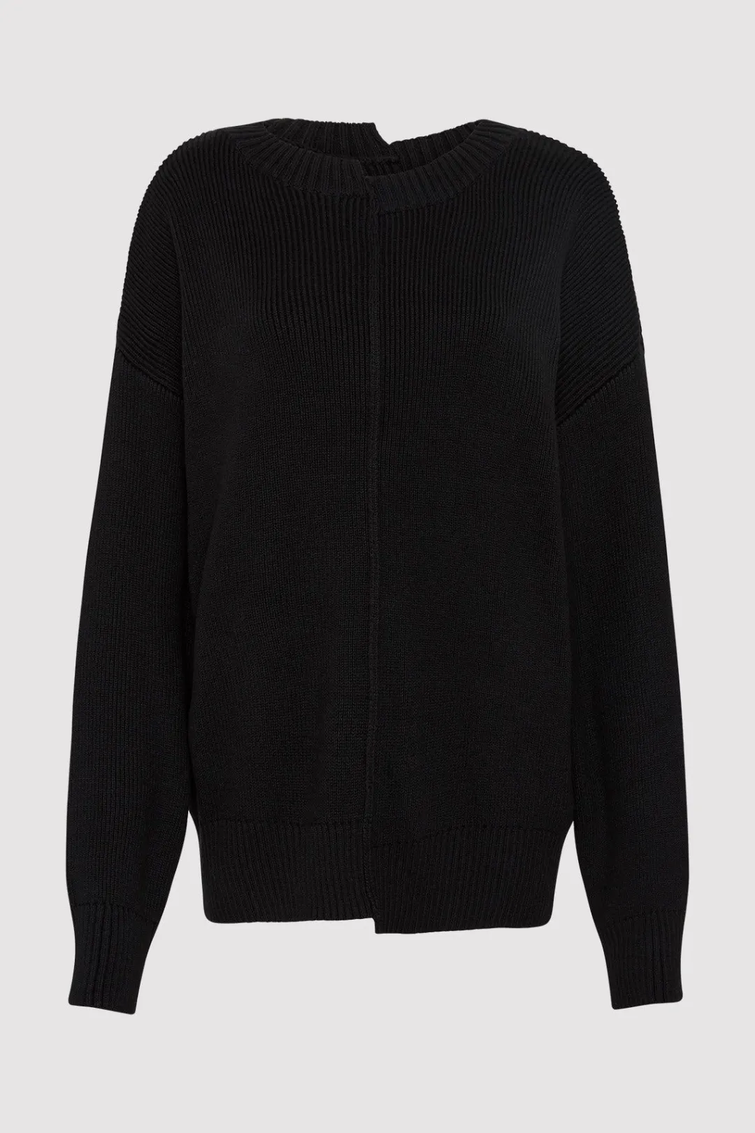 Knitwear*St. Agni Deconstructed Pullover - Black
