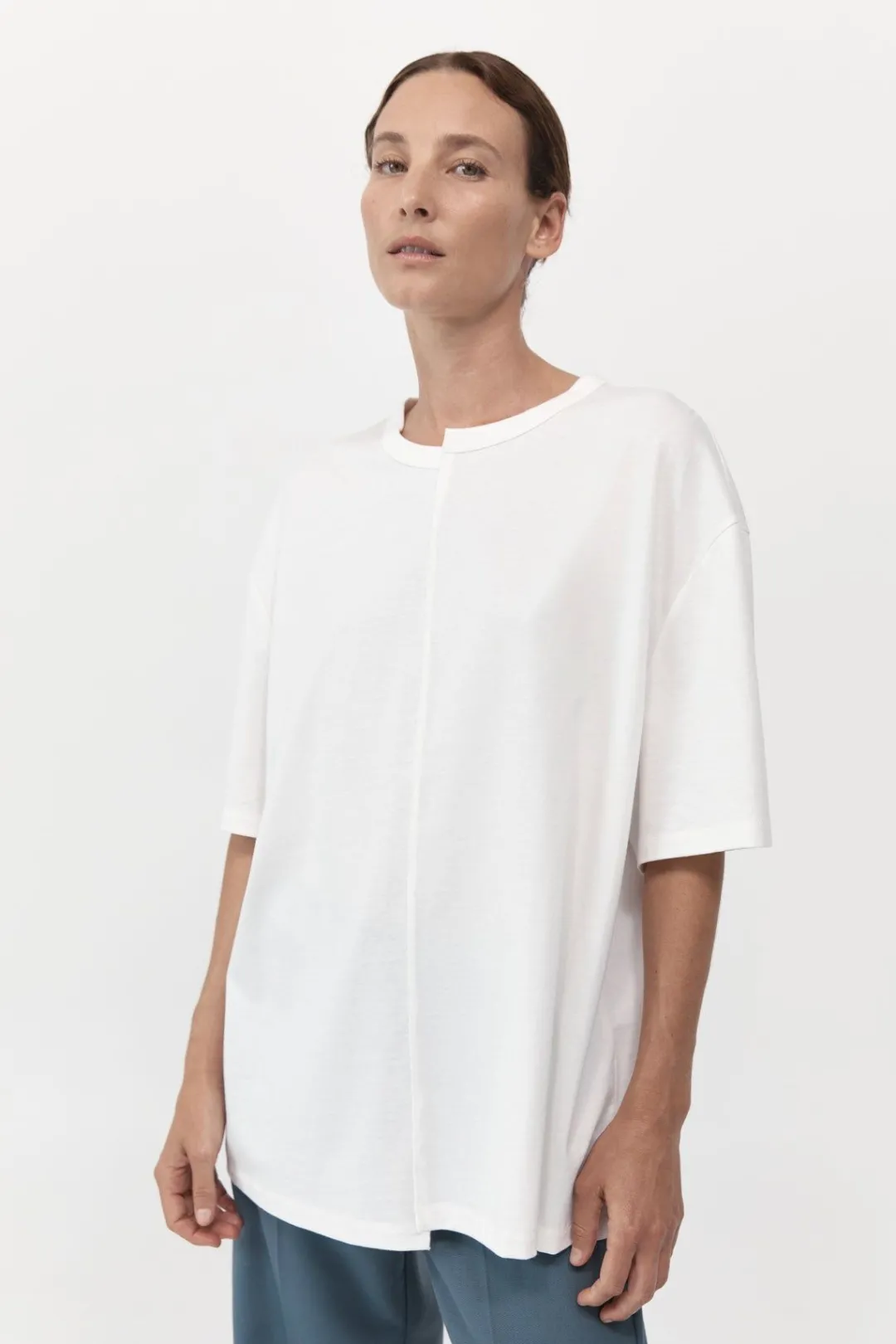 Tops*St. Agni Deconstructed T-Shirt - White