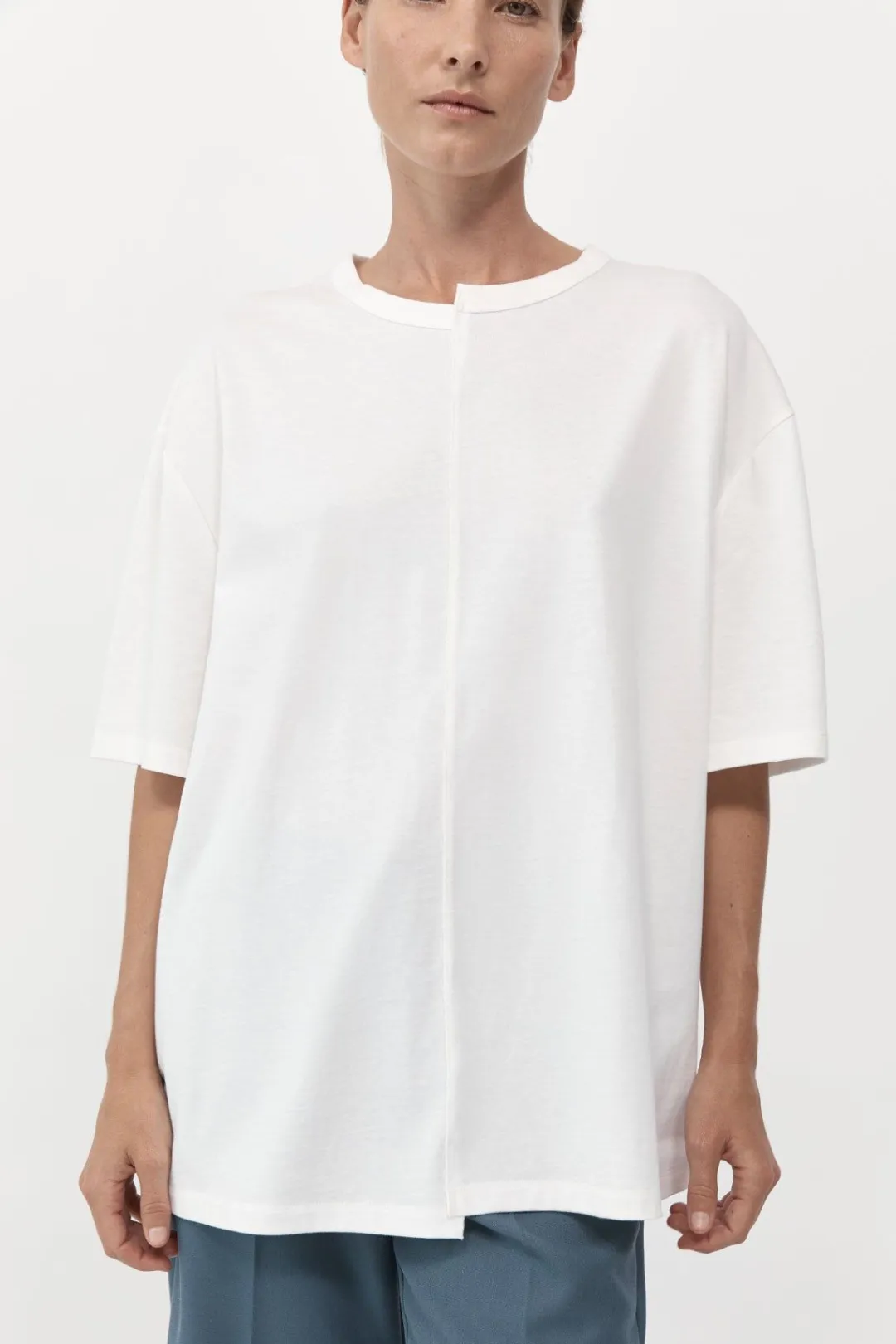 Tops*St. Agni Deconstructed T-Shirt - White