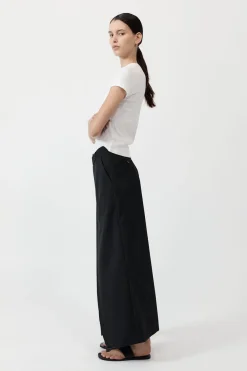 Tailoring*St. Agni Deconstructed Waist Maxi Skirt - Black