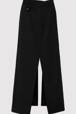Tailoring*St. Agni Deconstructed Waist Maxi Skirt - Black