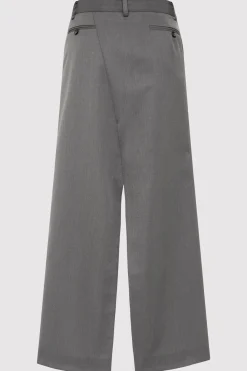 Tailoring*St. Agni Deconstructed Waist Maxi Skirt - Pewter Grey