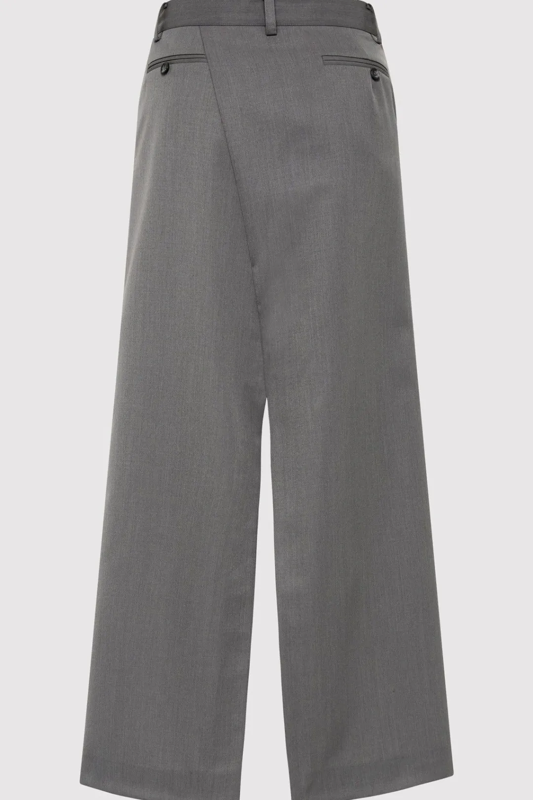 Tailoring*St. Agni Deconstructed Waist Maxi Skirt - Pewter Grey