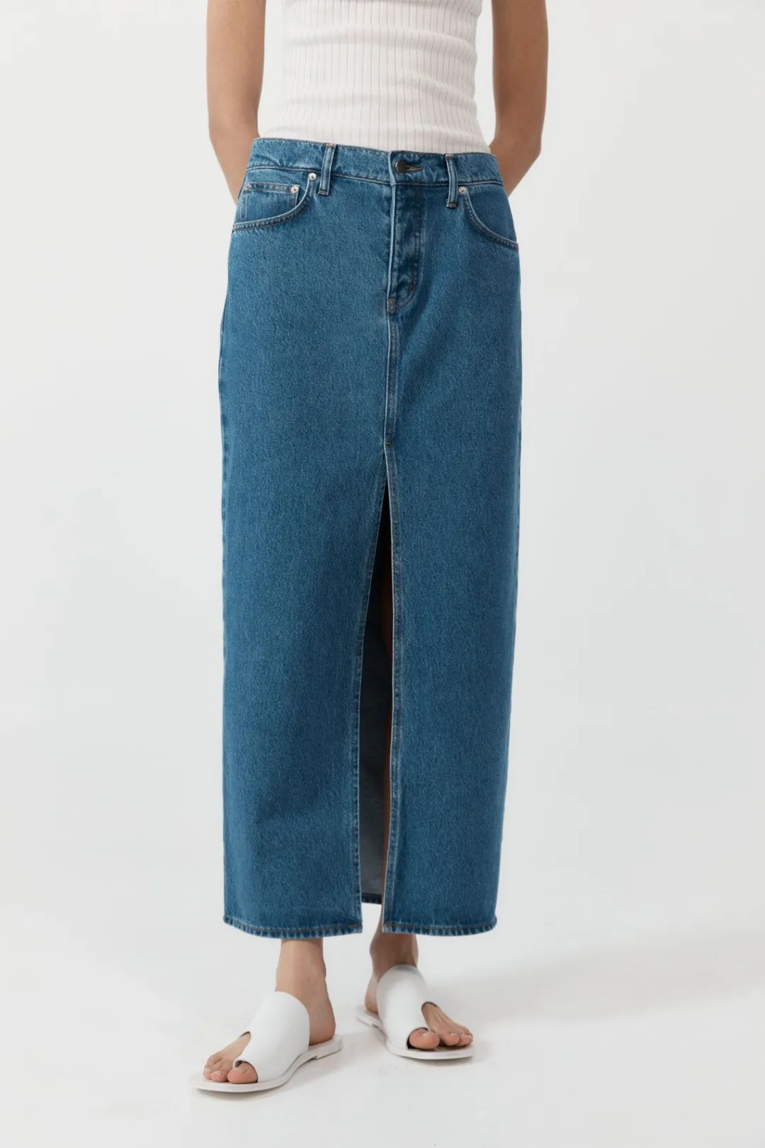 Skirts*St. Agni Denim Maxi Skirt - Denim Blue