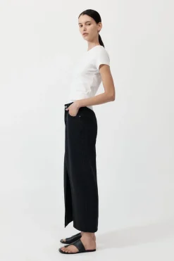 Skirts*St. Agni Denim Maxi Skirt - Washed Black
