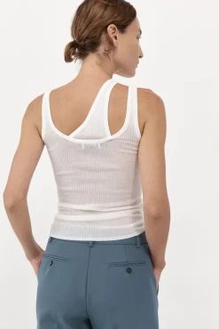 Singlets*St. Agni Double Layer Knit Singlet - White
