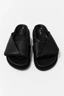 Slides*St. Agni Fold Detail Slide - Black
