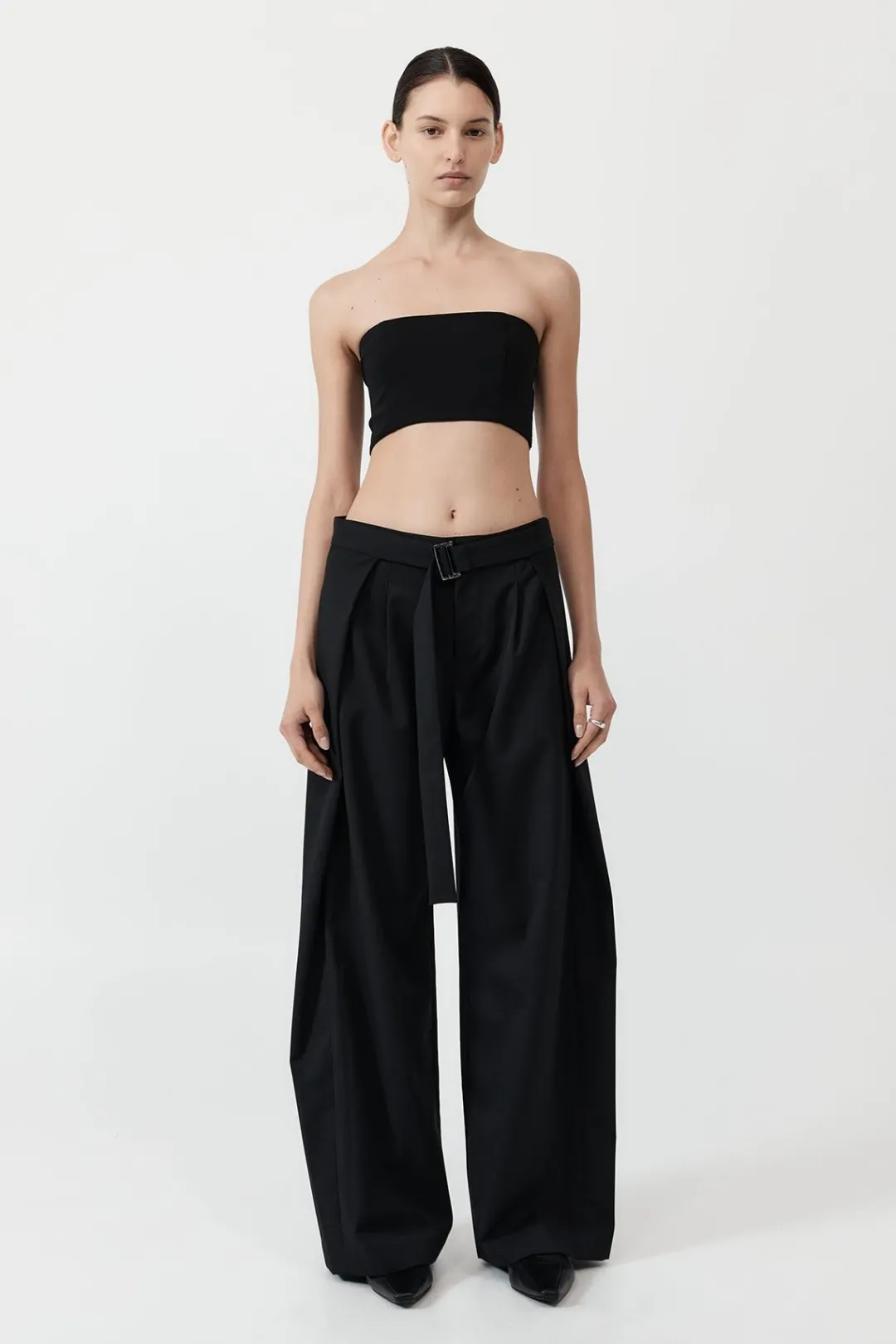 Pants*St. Agni Fold Trousers - Black