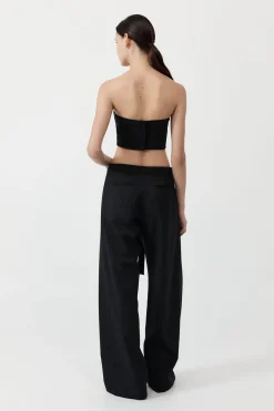 Pants*St. Agni Fold Trousers - Black