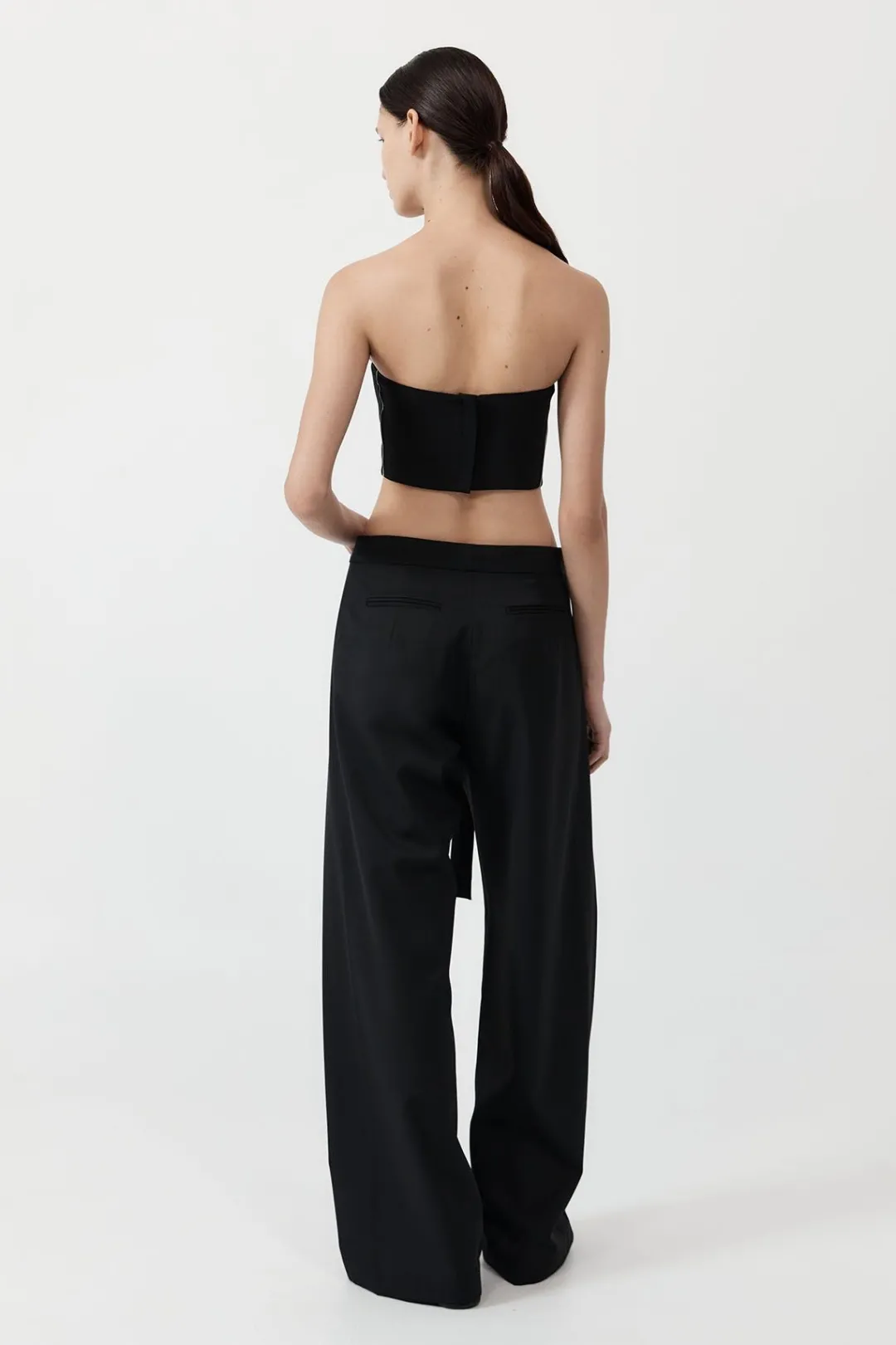 Pants*St. Agni Fold Trousers - Black