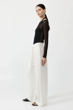 Tailoring*St. Agni Fold Trousers - Off White