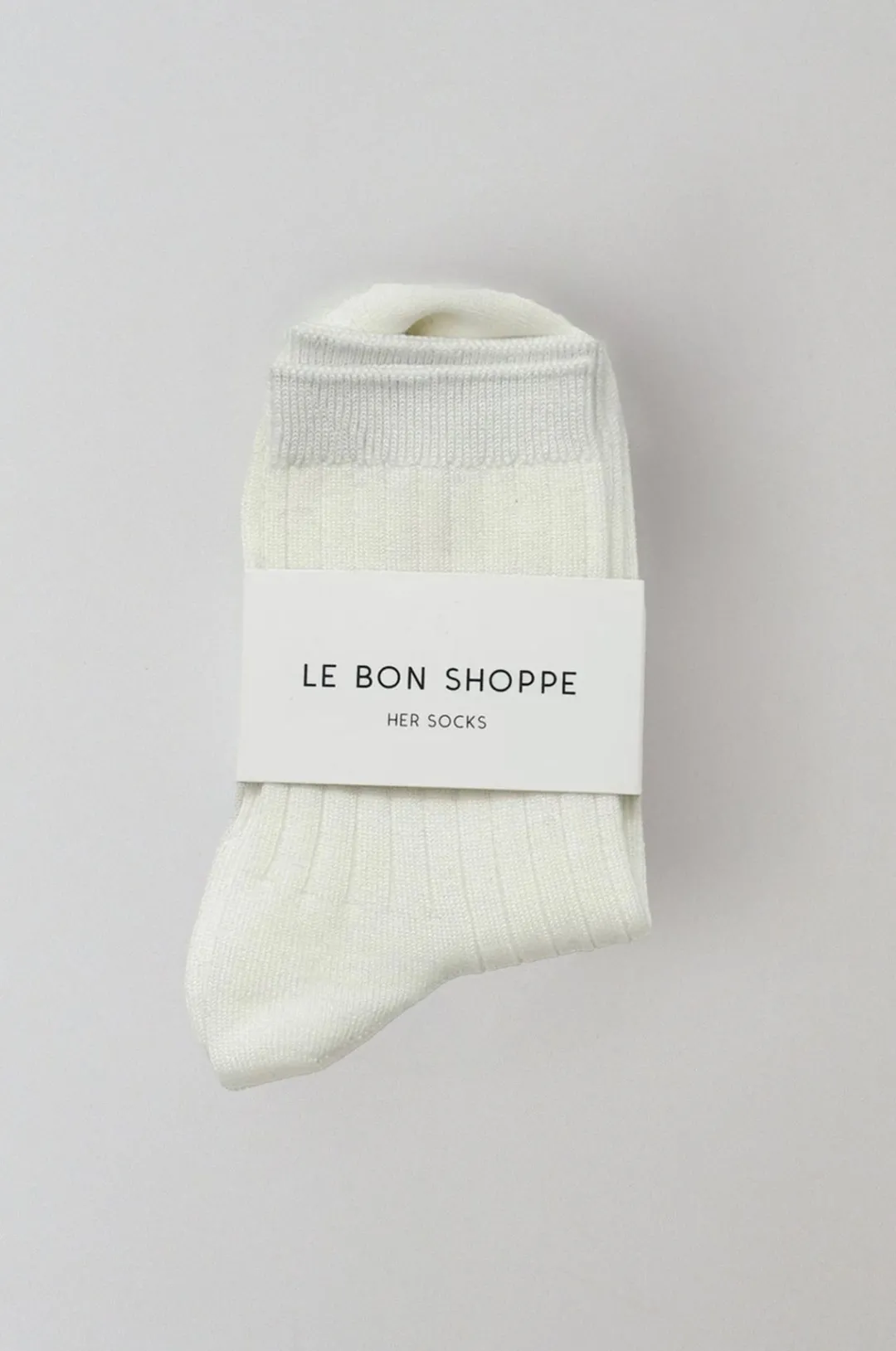 Socks*St. Agni Her Socks - White - By Le Bon