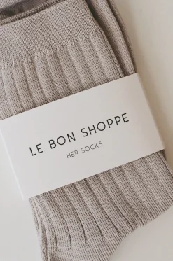 Socks*St. Agni Her Socks By Le Bon - Stone