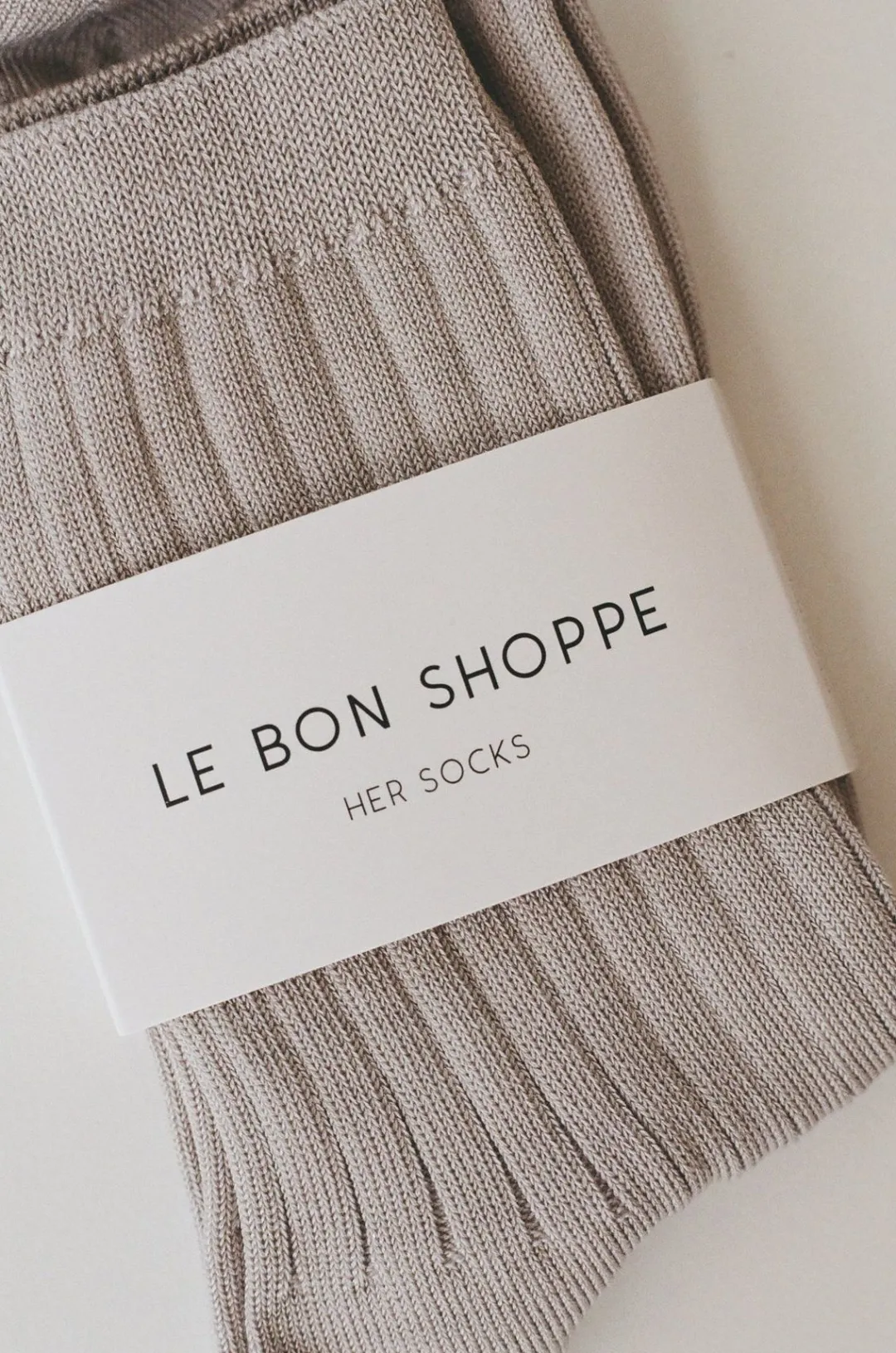 Socks*St. Agni Her Socks By Le Bon - Stone