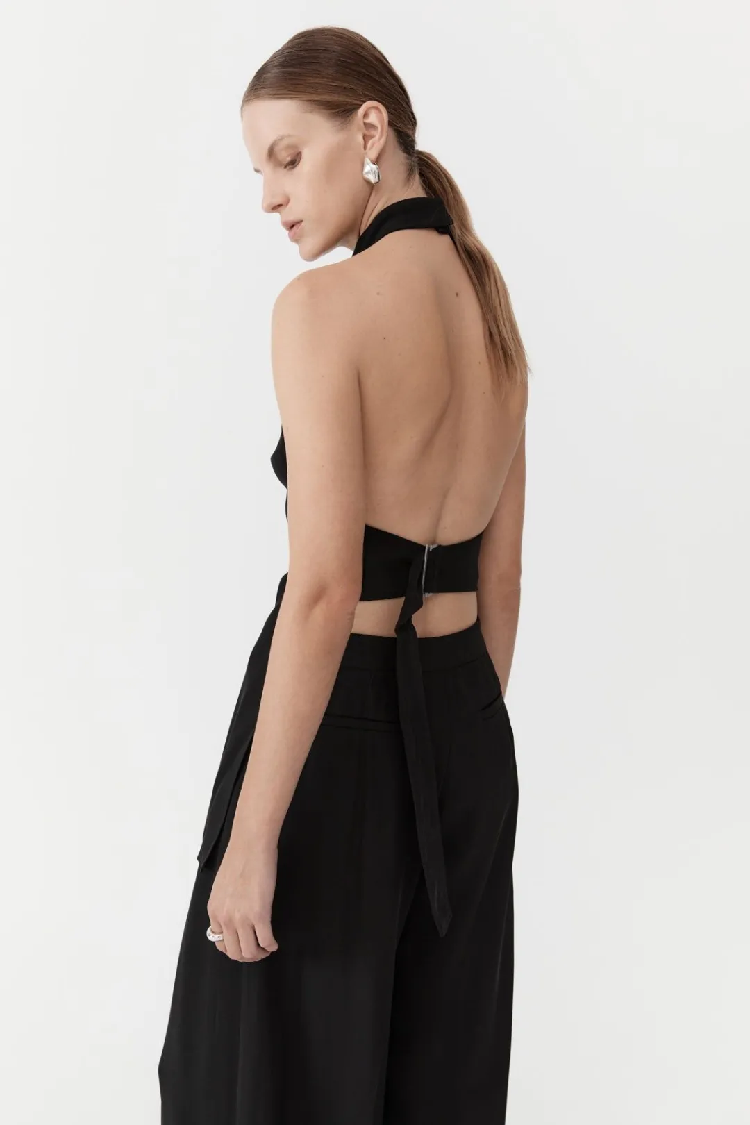 Tops*St. Agni High Neck Tunic - Black