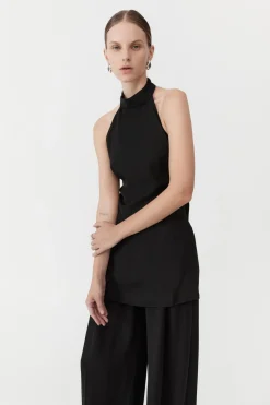 Tops*St. Agni High Neck Tunic - Black