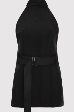 Tops*St. Agni High Neck Tunic - Black