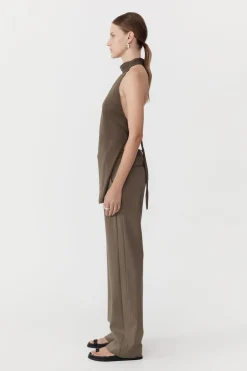 Tops*St. Agni High Neck Tunic - Olivine