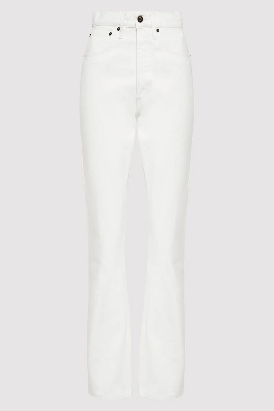 Pants*St. Agni High Waist Crop Flare Jeans - Off White