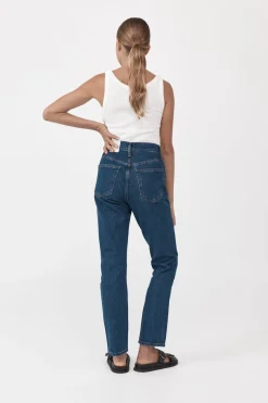 Pants*St. Agni High Waist Crop Straight Jeans - Indigo