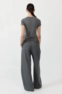 Pants*St. Agni Homme Pleat Pants - Pewter Grey