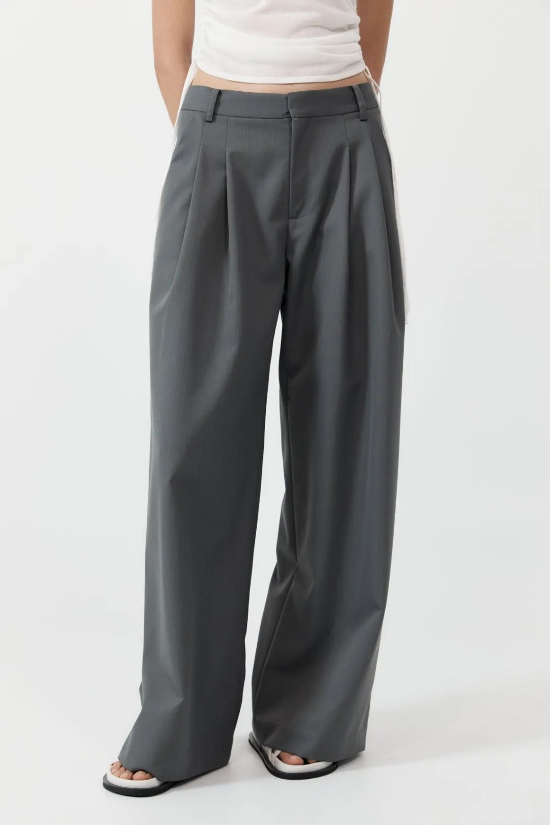 Tailoring*St. Agni Homme Pleat Pants - Pewter Grey
