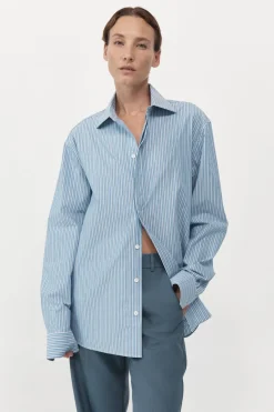 Shirts*St. Agni Homme Shirt - Blue Stripe