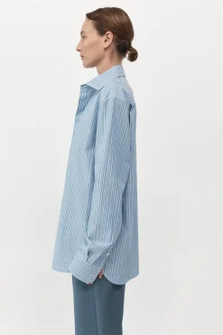Shirts*St. Agni Homme Shirt - Blue Stripe