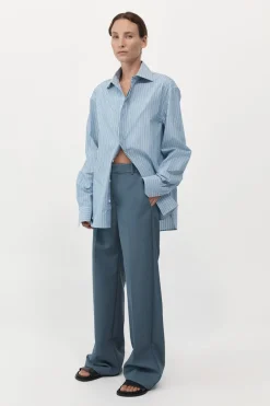Unisex*St. Agni Homme Shirt - Blue Stripe