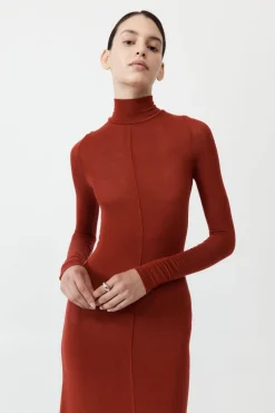 Knitwear*St. Agni Jersey Maxi Dress - Rouge