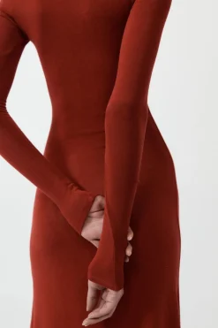 Knitwear*St. Agni Jersey Maxi Dress - Rouge