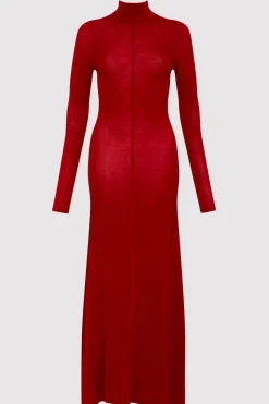 Knitwear*St. Agni Jersey Maxi Dress - Rouge