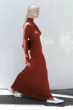Knitwear*St. Agni Jersey Maxi Dress - Rouge