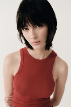 Knitwear*St. Agni Jersey Tank - Rouge