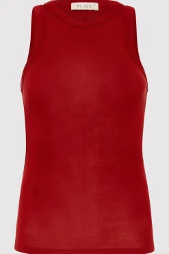 Singlets*St. Agni Jersey Tank - Rouge
