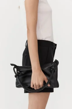 Bags*St. Agni Knotted Baguette Bag - Black