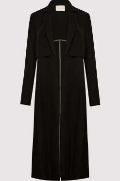 Tailoring*St. Agni Layered Summer Trench - Black