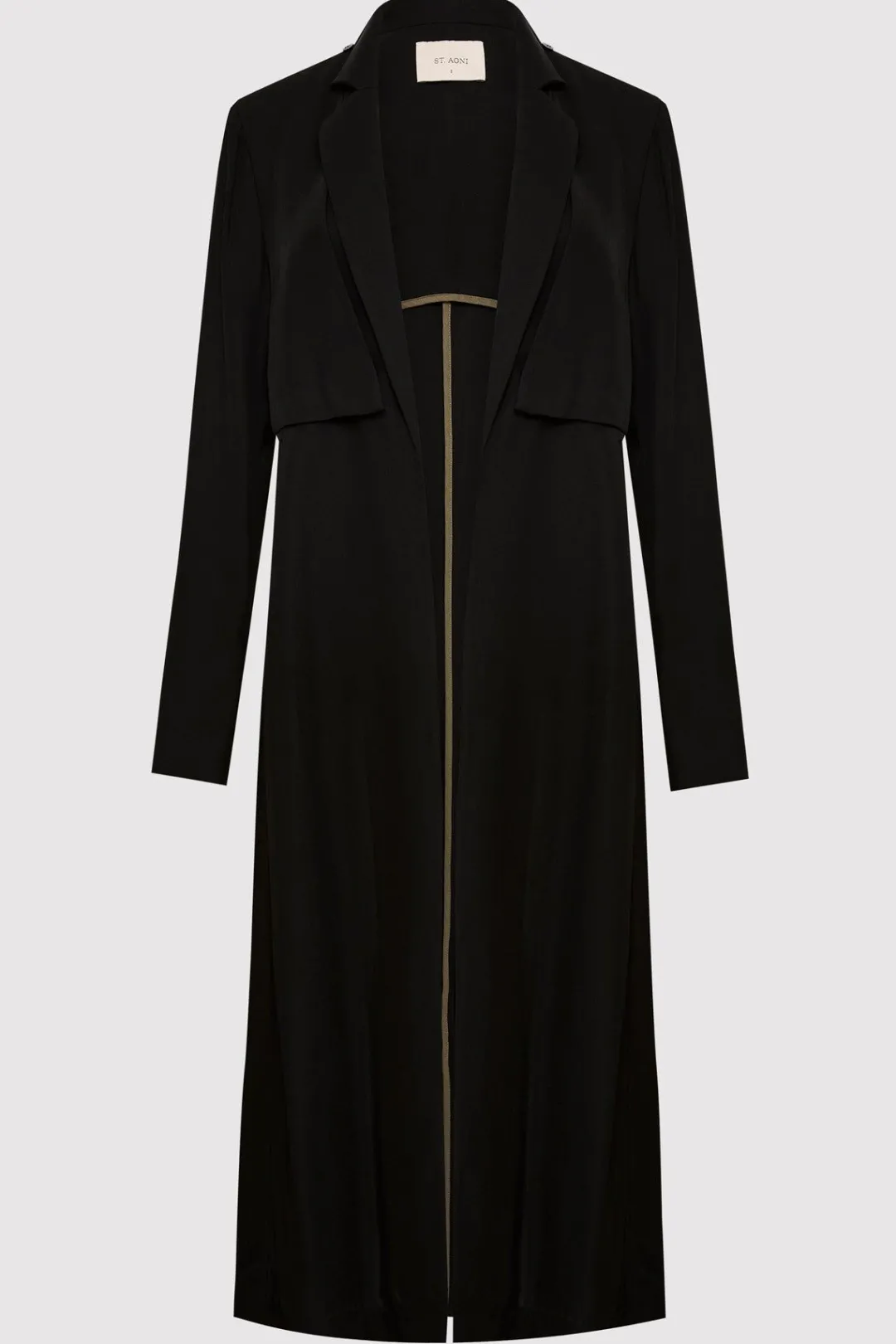 Tailoring*St. Agni Layered Summer Trench - Black