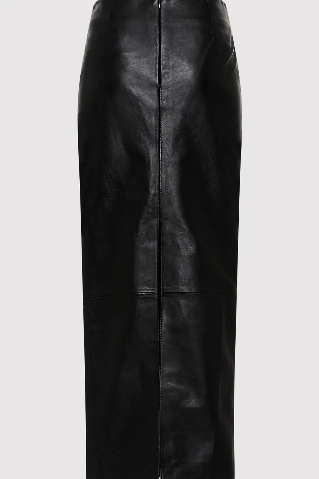 Skirts*St. Agni Leather Column Skirt - Black