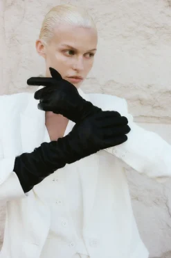 Gloves*St. Agni Leather Gloves - Black